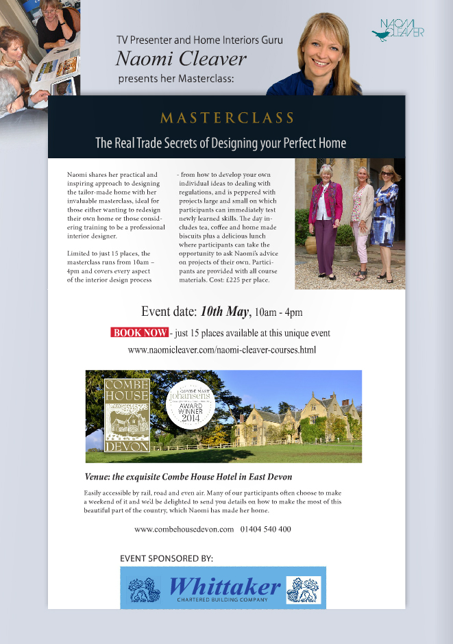 Naomi Cleaver Masterclass May 2014